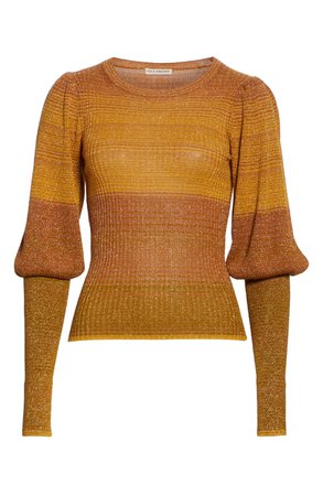 Ulla Johnson Dax Metallic Stripe Sweater | Nordstrom