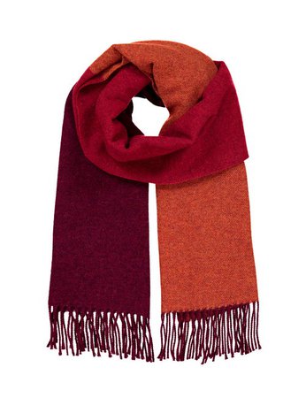 Cosy Color Block Scarf - AW18 Collection — BLANCHE