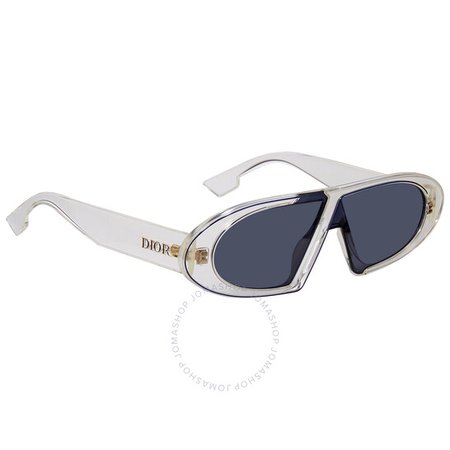 Dior Blue mirror shaded gold Ladies Sunglasses OBLIQUES 0900 64 OBLIQUES 0900 64 - Sunglasses, Dior - Jomashop