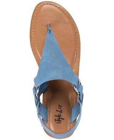 Style & Co Blairee Thong Slingback Sandals, Created for Macy's & Reviews - Sandals - Shoes - Macy's