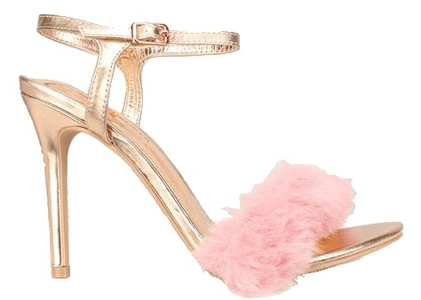 Gold and Pink/Rose Gold Heels