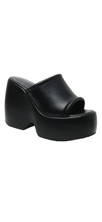 black sandals platform
