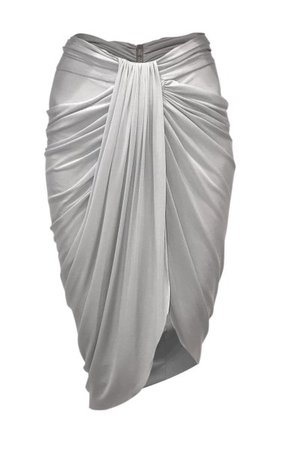 Draped Asymmetric Jersey Skirt By Balmain | Moda Operandi