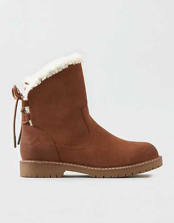 AEO Back Lace Up Boot brown
