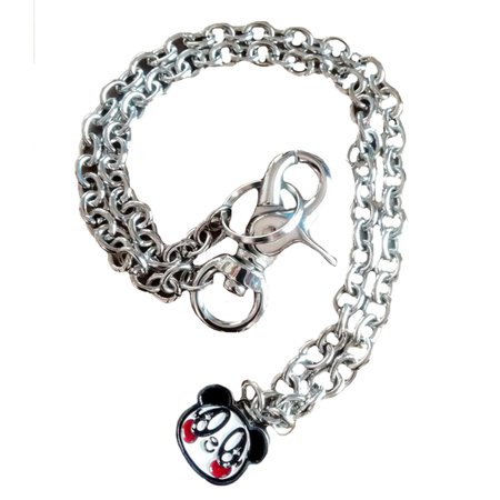 lovers house super lovers panda silver chain necklace