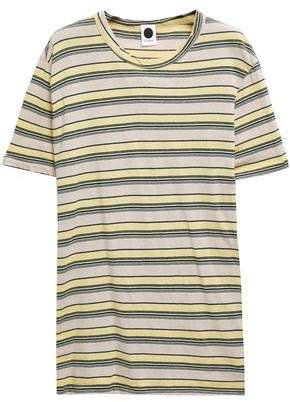 Striped Organic Cotton-jersey T-shirt