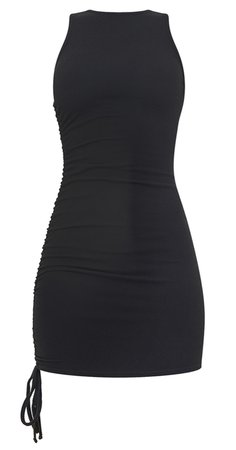 ruched bodycon dress