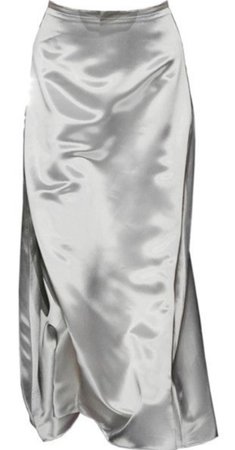 Silver Slip Skirt
