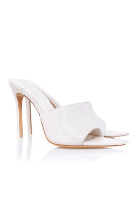 Shoes : 'Andromeda' Off White Pointed Mule
