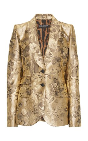 Floral Lurex Jacquard Blazer by Dolce & Gabbana | Moda Operandi