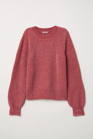 Chenille Sweater - Vintage pink - Ladies | H&M