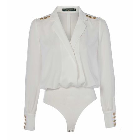 Kate Middleton's White Shirt Bodysuit by Holland Cooper