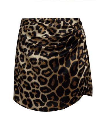 Gauge81 Kobe Silk Leopard Mini Skirt | INTERMIX®