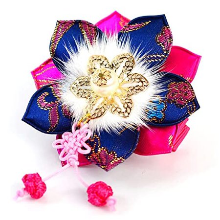 Blue and Pink Traditional Korean Hair Clip 1