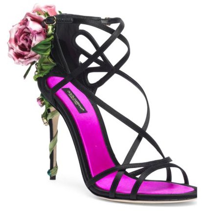 Dolce Gabbana Climbing Rose Keira Heels Sandals | eBay
