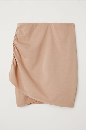 Draped Skirt - Beige - | H&M US