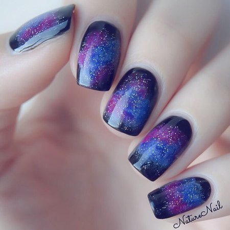 (309) Pinterest galaxy nails