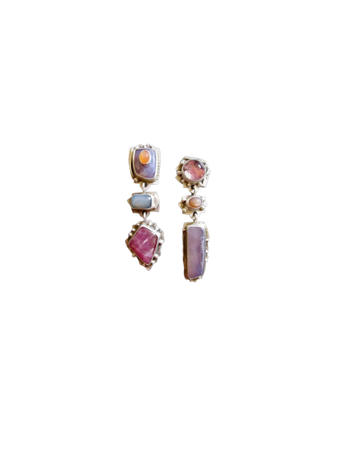 crystal multicolored earrings jewelry