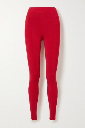 AZ Factory - Switchwear Stretch-knit Leggings - Red