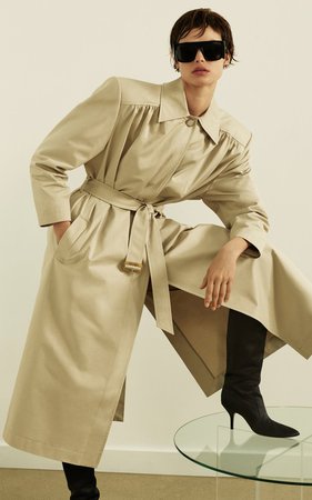 Belted Cotton Trench Coat by Magda Butrym | Moda Operandi