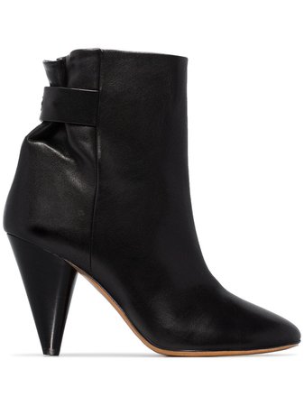 Black Isabel Marant Lystal Ankle Boots | Farfetch.com