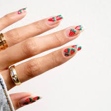 strawberry nails - Google Search