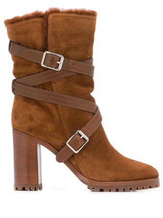 Gianvito Rossi Buckled Ankle Boots