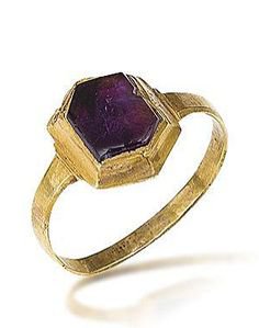 13th/14th century ring (amethyst and gold)