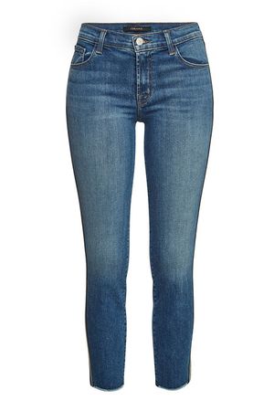 J Brand - Mid Rise Skinny Jeans - blue