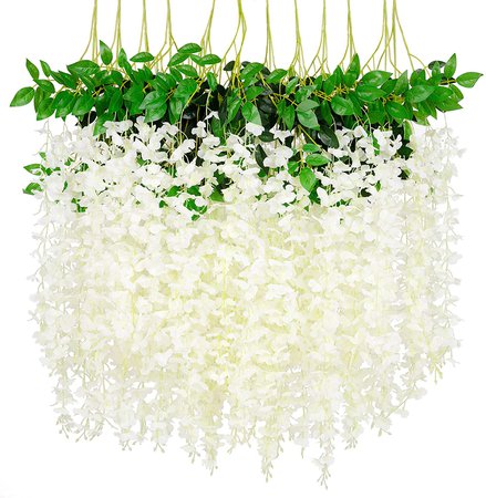 Artificial Hanging Wisteria Flowers