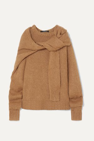 Rokh | Tie-front knitted sweater | NET-A-PORTER.COM