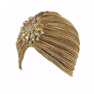 Jeweled Turban in Gold, Black or Silver – Frolicouture