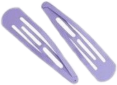 purple barrettes