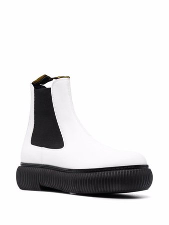 Shop LANVIN pull-on leather ankle boots with Express Delivery - FARFETCH