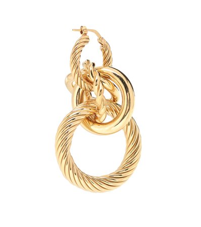 18-Kt Gold-Plated Hoop Earrings | Bottega Veneta - Mytheresa