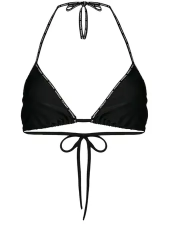 Versace Logo Bikini Top - Farfetch