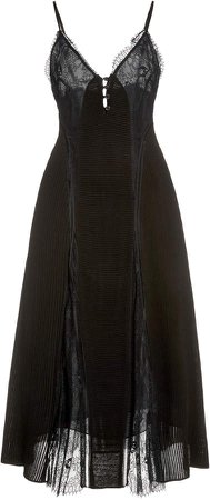 Temperley London Dreaming Lace-Detailed Satin Dress