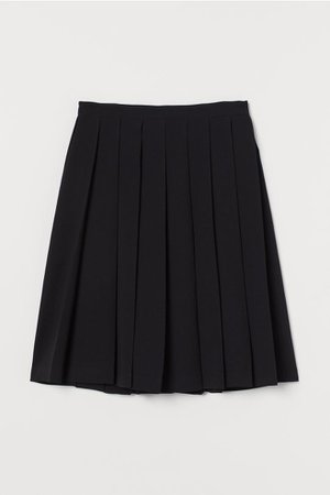 Pleated skirt - Black - Ladies | H&M