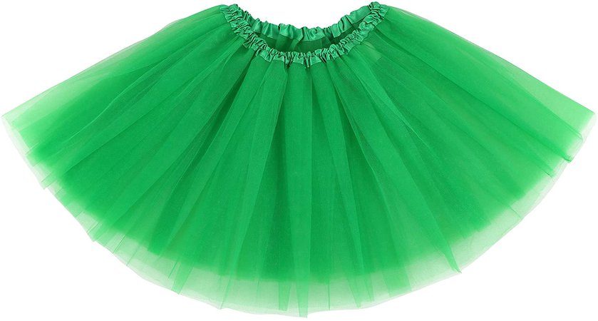 Simplicity Women's Adult Classic Elastic 3 Layered Tulle Tutu Skirt, Dark Green : Clothing, Shoes & Jewelry