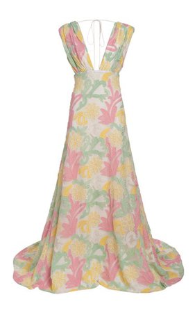 Aura Floral Lace Gown By Markarian | Moda Operandi
