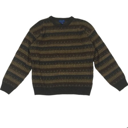 90s grunge striped sweater. Vintage sweater in deep... - Depop