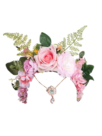 (Dei5 edit) Etsy ShoshkaBoutique | Pink Fairy Crown, floral headpiece, Pink Flower Crown, Floral Headband, Fairy Cosplay, Fairy costume, Floral Festival Headpiece