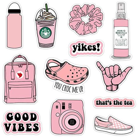Amazon.com: VSCO Vinyl Stickers Waterproof,Aesthetic,Trendy - VSCO Girl Essential Stuff for Water Bottles Stickers Suitable for Photo Sharing, Swimming,Outdoor: Computers & Accessories