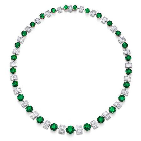 emerald and diamond eternity necklace | Asprey