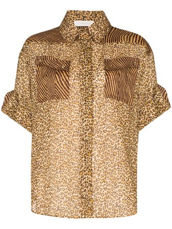 Zimmermann Camisa Con Estampado De Leopardo - Farfetch