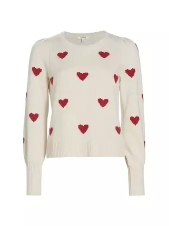 Shop Splendid Annabelle Heart Sweater | Saks Fifth Avenue