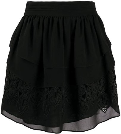 Mugue tiered ruffle skirt