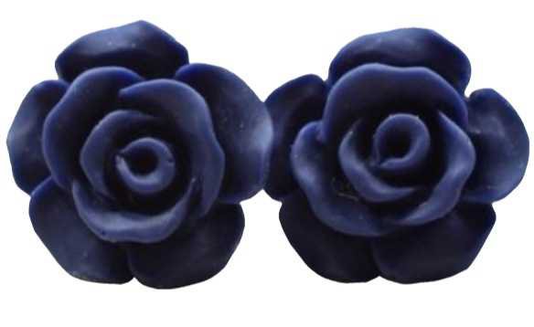 Blue Flower Earrings - LotusandBliss