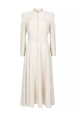 Ahana Cream Long Sleeve Dress – Beulah London