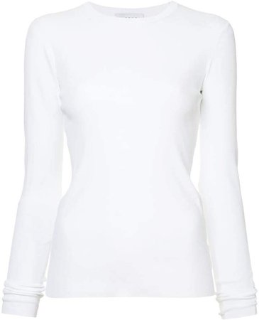 Irene long-sleeve fitted top
